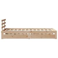 Bedframe met lades massief grenenhout 75x190 cm - thumbnail