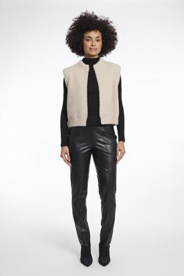 Rino & Pelle Elona Short Waistcoat Gilets Stone