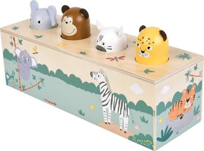 Small Foot - houten dansende dieren met geluiden safari fsc