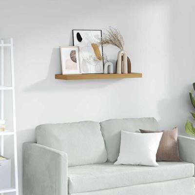 Wandplank Wandgemonteerd Bruin 80 x 23,5 x 4 cm Bewerkt hout