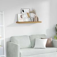 Wandplank Wandgemonteerd Bruin 80 x 23,5 x 4 cm Bewerkt hout - thumbnail