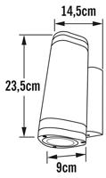LED wandlamp gegalvaniseerd GU10 Konstsmide Modena 7512-320 - thumbnail