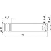 Picotronic Lasermodule Lijn Rood 16 mW LH650-16(16x90)-NT-MOUNT - thumbnail
