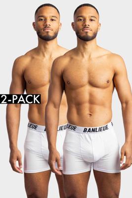 Banlieue 2-Pack Boxers Heather Heren Wit - Maat XS - Kleur: Wit | Soccerfanshop
