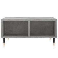 Salontafel 60x60x30 cm bewerkt hout betongrijs - thumbnail