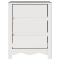 Nachtkastje Drammen Wit 45 x 35 x 56 cm Massief grenenhout - thumbnail