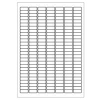 A4 etiketten 25,4 x 10 mm wit 100 vel Sorex - thumbnail