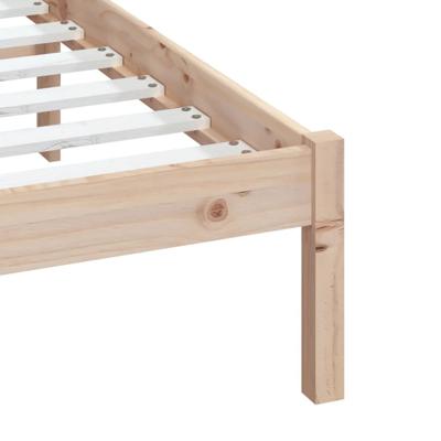 Bedframe massief hout 135x190 cm - thumbnail