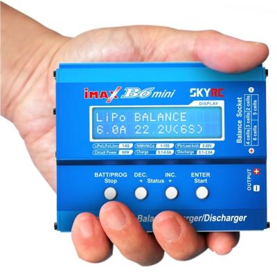 SKYRC B6 Mini Multifunctionele modelbouwlader 6 A Li-poly, LiFePO, Li-ion, NiMH, NiCd, Lood