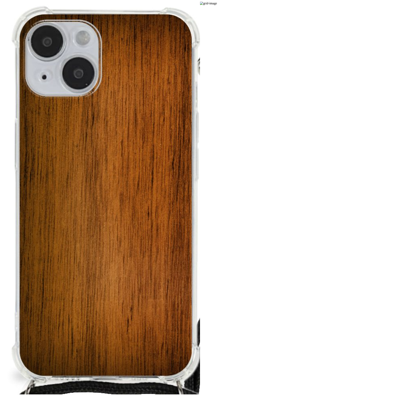 iPhone 14 Plus Stevig Telefoonhoesje Donker Hout iPhone 14 Plus Stevig Telefoonhoesje Donker Hout