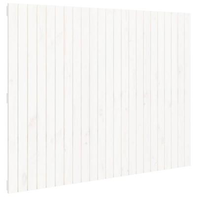 Wandhoofdbord 146,5x3x110 cm massief grenenhout wit