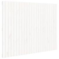 Wandhoofdbord 146,5x3x110 cm massief grenenhout wit - thumbnail