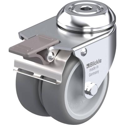 Blickle LMDA-TPA 75G-FI Dubbel zwenkwiel Wieldiameter: 75 mm Draagvermogen (max.): 100 kg 1 stuk(s)