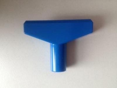 T-stuk 60 mm blauw voor profiel-1