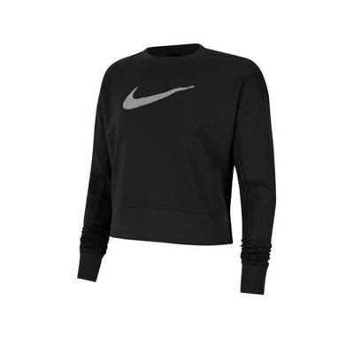 Nike cropped sportsweater zwart