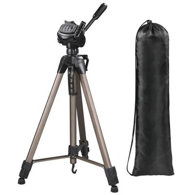 Hama Tripod 1/4 inch Werkhoogte: 66 - 166 cm Champagne Incl. tas, Waterpas