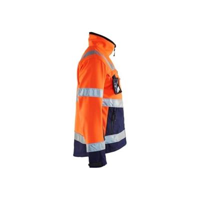 Blåkläder Softshell jack High-Vis 49002517 | High Vis Oranje/Marineblauw | Maat XXL - 7330509445983
