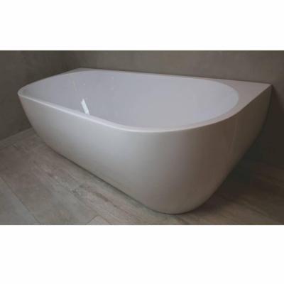 Half vrijstaand Bad Luca Sanitair Primo 180x80x58cm Acryl Glans Wit Met Overloop Half vrijstaand Bad Luca Sanitair Primo 180x80x58cm Acryl Glans Wit Met Overloop