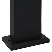 Vloerlampen voor buiten 3 st 80 cm gegoten aluminium zwart - thumbnail