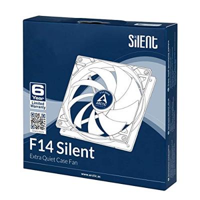 ARCTIC F14 Silent Computer behuizing Ventilator 14 cm Zwart, Wit ARCTIC F14 Silent Computer behuizing Ventilator 14 cm Zwart, Wit