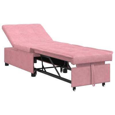 Slaapbank Roze 67 x 194 x 38 cm Fluweel