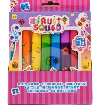 Fruitysquad stiften met bredepumt met geur 8-pack Fruitysquad stiften met bredepumt met geur 8-pack