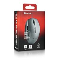 Muis NGS MOTHGRAY Grijs 1600 dpi - thumbnail