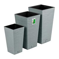 Prosperplast Bloempot Furu Square (Beton, 395x395x755) - thumbnail