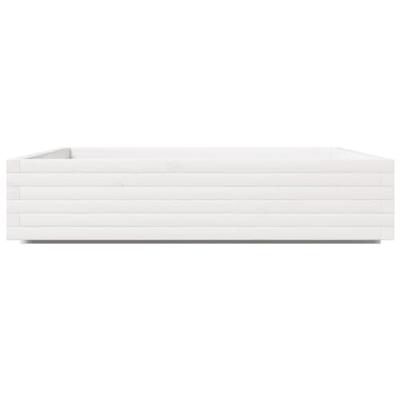 Plantenbak 110x110x26,5 cm massief grenenhout wit Plantenbak 110x110x26,5 cm massief grenenhout wit