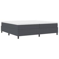 Boxspring bed Donkergrijs en Wit 203 x 200 x 60 cm - thumbnail