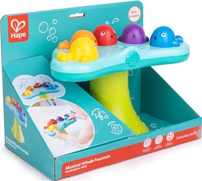 Hape badspeelgoed muzikale walvis fontein