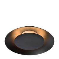Lucide FOSKAL - Plafonnière - Ø 21,5 cm - LED - 1x6W 2700K - Zwart - thumbnail