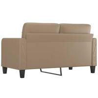 Tweezitsbank 140 cm kunstleer cappuccinokleurig - thumbnail