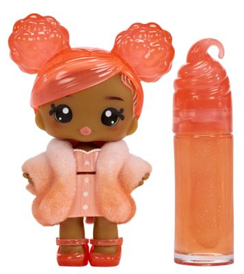 Yummiland - 1 pop van 10 cm en een glitterlipgloss om te maken - Piper - Goût Pêche - Vanaf 4 jaar