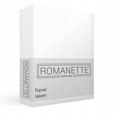 Romanette Romanette flanel laken wit 240x260