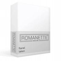 Romanette Romanette flanel laken wit 240x260 - thumbnail