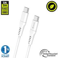 Kabel USB-C naar USB-C Muvit for Change Wit 3 m - thumbnail