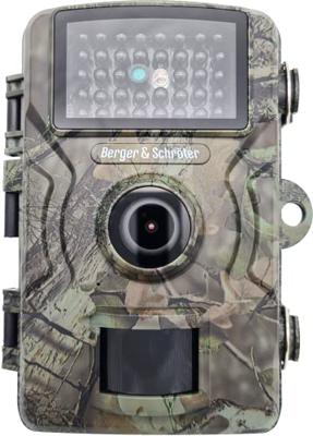 Berger & Schröter DH1 Wildcamera 16 Mpix Black LEDs, Geluidsopnames Camouflage groen, Camouflage bruin