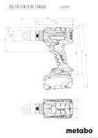 Metabo BS 18 LTX-3 BL I Metal | Accu-boorschroefmachine | 18 V | 130 Nm | zonder accu en lader | In metaBOX145 L - 603181840 - thumbnail