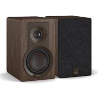 DALI KUPID Premium compacte passieve hifi-plankluidspreker, 2-weg design met 4,5 inch woofer en 1 inch tweeter, inclusief wandhouder (paar) - donker walnoot - thumbnail
