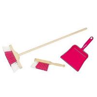 Simply for Kids 3-delige Bezemset Roze - thumbnail