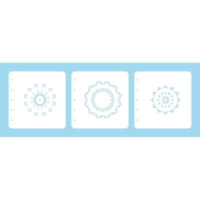 Nellie's Choice • set of 3 layered combi stencils set mandala-2