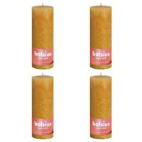 Bolsius rustiek stompkaars 190/68 honey yellow a4 - thumbnail