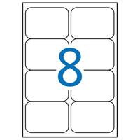 Apli Witte etiketten ft 99,1 x 67,7 mm (b x h), 800 stuks, 8 per blad (2420) - thumbnail