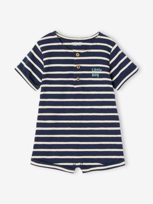 Bedrukte baby sweater blauw, gestreept Bedrukte baby sweater blauw, gestreept