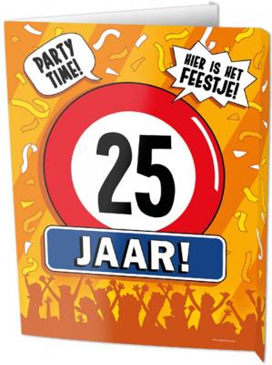 Raamdecoratie 25 jaar groot