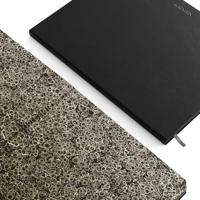 Notitieboek de KEMPEN Ashblack 110x160mm lijn 160 pagina&apos;s 90gr zwart - thumbnail