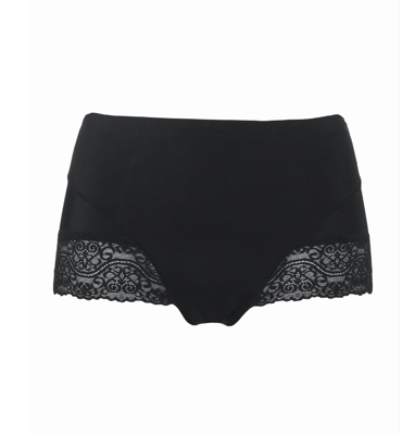 Magic buik corrigerende slip met kant - Tummy Squeezer - Shapewear voor je buik - Naadloos - L - Zwart - Onderbroek - Ondergoed- Corrigerend - L -