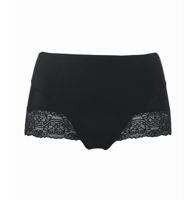 Magic buik corrigerende slip met kant - Tummy Squeezer - Shapewear voor je buik - Naadloos - L - Zwart - Onderbroek - Ondergoed- Corrigerend - L - - thumbnail