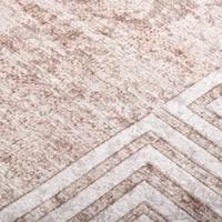 VidaXL Vloerkleed wasbaar anti-slip 80x300 cm beige - thumbnail